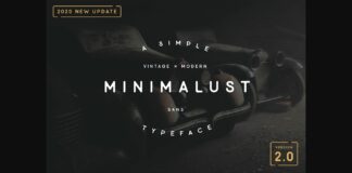 Minimalust Font Poster 1