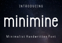 Minimine Font Poster 1