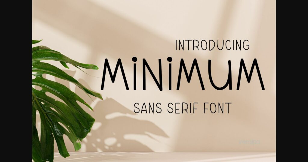 Minimum Font Poster 1