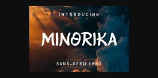 Minorika Font Poster 1