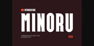 Minoru Font Poster 1