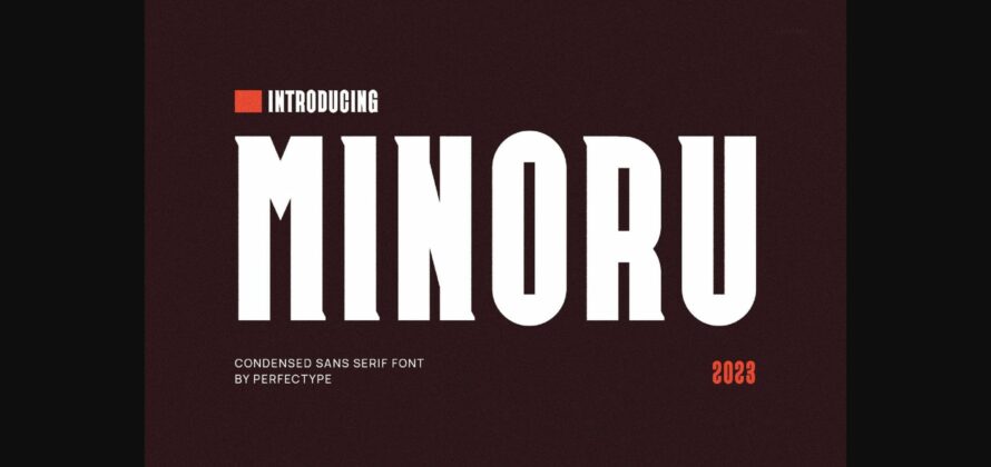 Minoru Font Poster 1