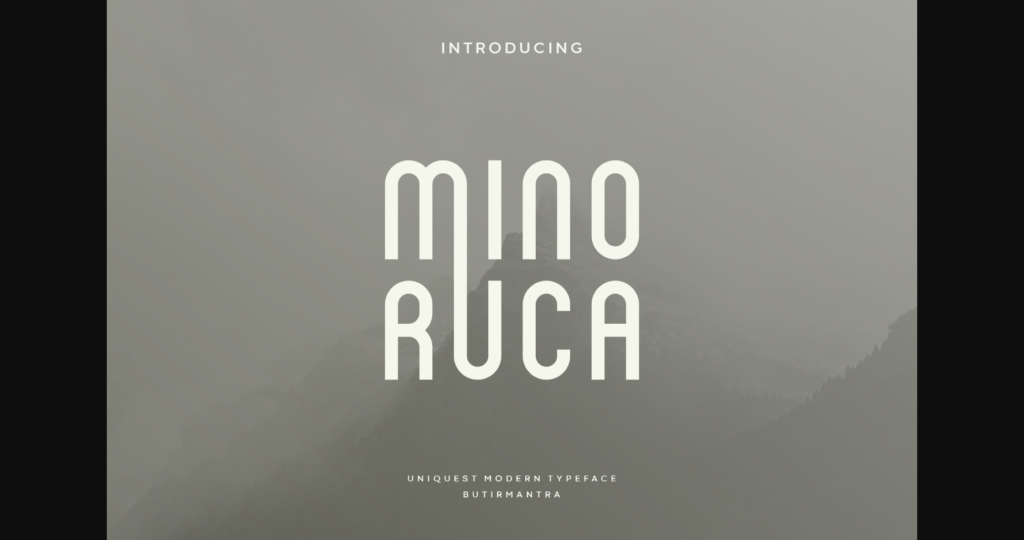 Minoruca Font Poster 3