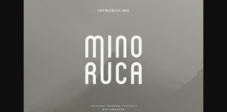 Minoruca Font Poster 1