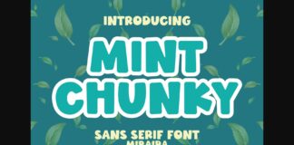 Mint Chunky Font Poster 1