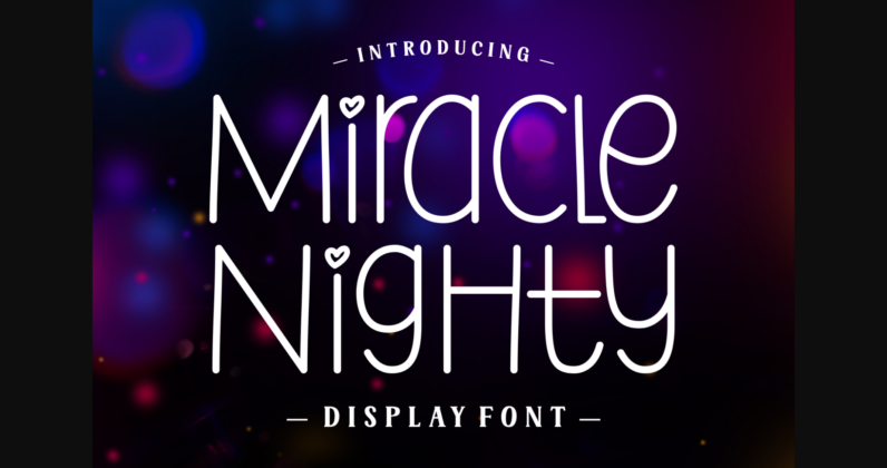 Miracle Nighty Font Poster 3