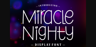 Miracle Nighty Font Poster 1