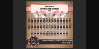 Mirror It Love Heart Font Poster 1