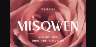 Misqwen Font Poster 1