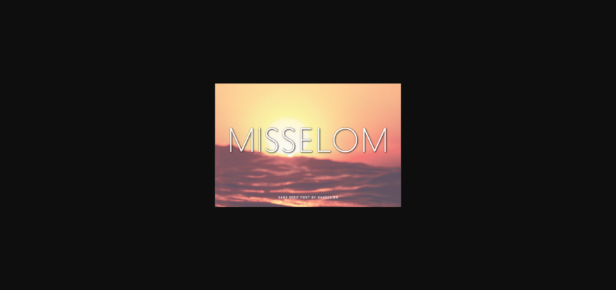 Misselom Font Poster 3