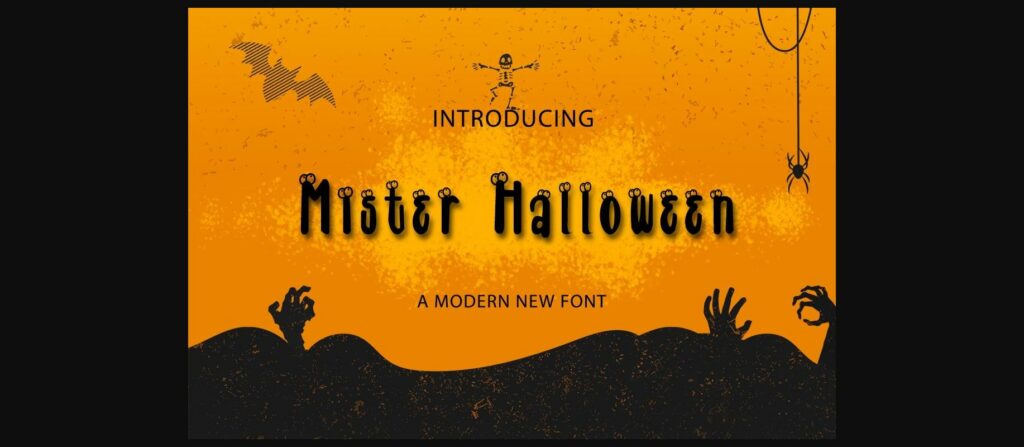 Mister Halloween Font Poster 3