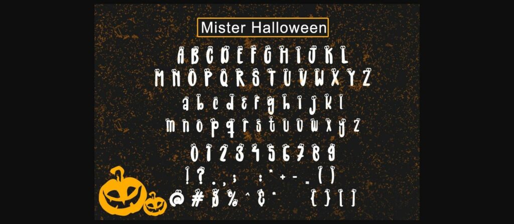 Mister Halloween Font Poster 7