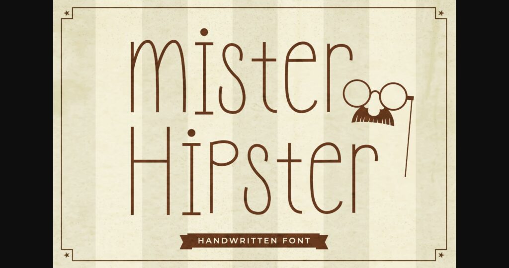 Mister Hipster Font Poster 1