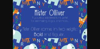 Mister Olliver Font Poster 1