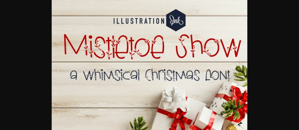 Mistletoe Show Font Poster 3