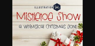 Mistletoe Show Font Poster 1