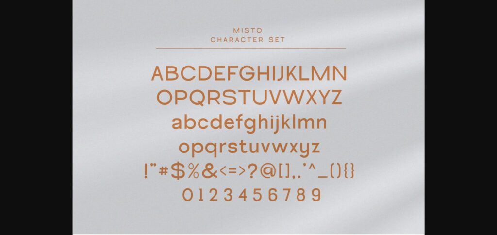 Misto Font Poster 4