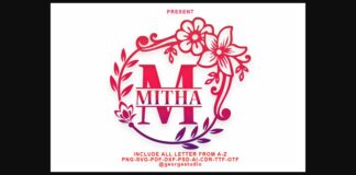 Mitha Monogram Font Poster 1