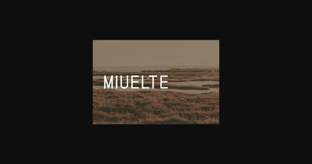 Miuelte Font Poster 3