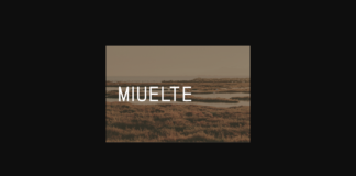 Miuelte Font Poster 1