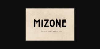 Mizone Font Poster 1