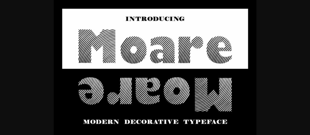 Moare Light Font Poster 5