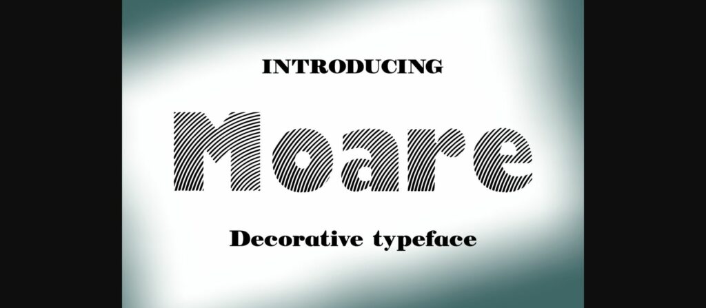 Moare Light Font Poster 3