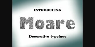 Moare Light Font Poster 1