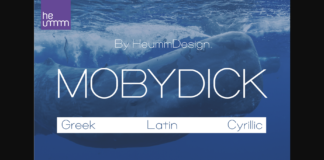 Mobydick Font Poster 1