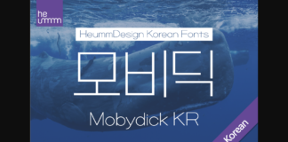 Mobydick Kr Font Poster 1