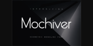 Mochiver Font Poster 1