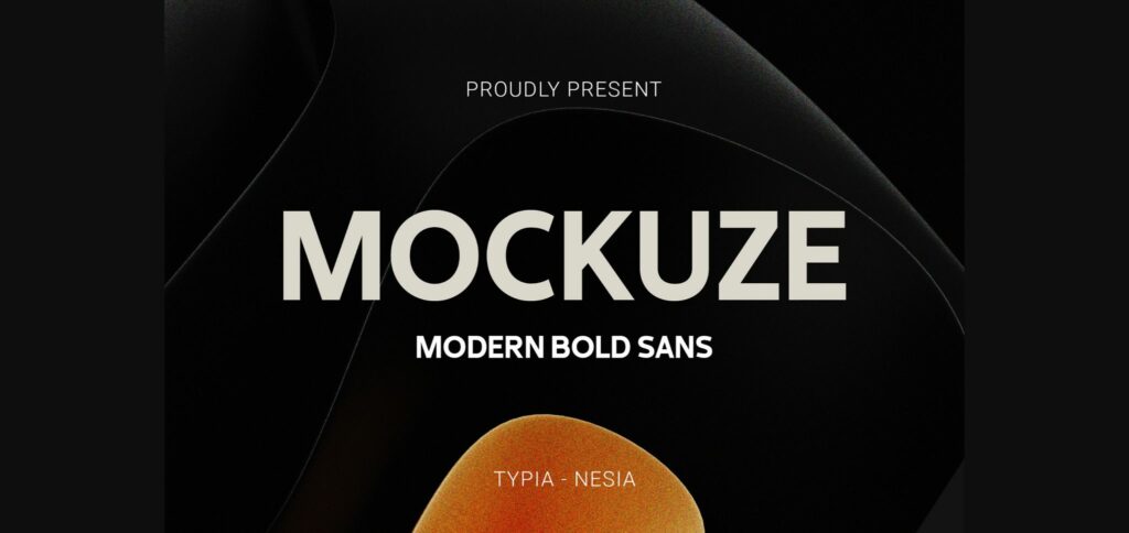 Mockuze Font Poster 3