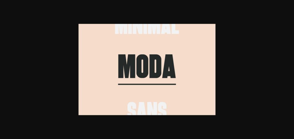 Moda Font Poster 3