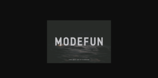 Modefun Font Poster 1