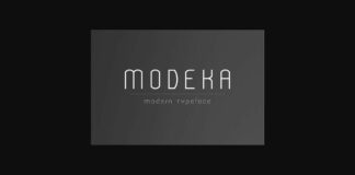 Modeka Font Poster 1