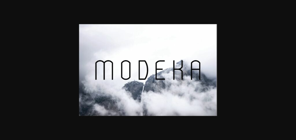 Modeka Font Poster 7