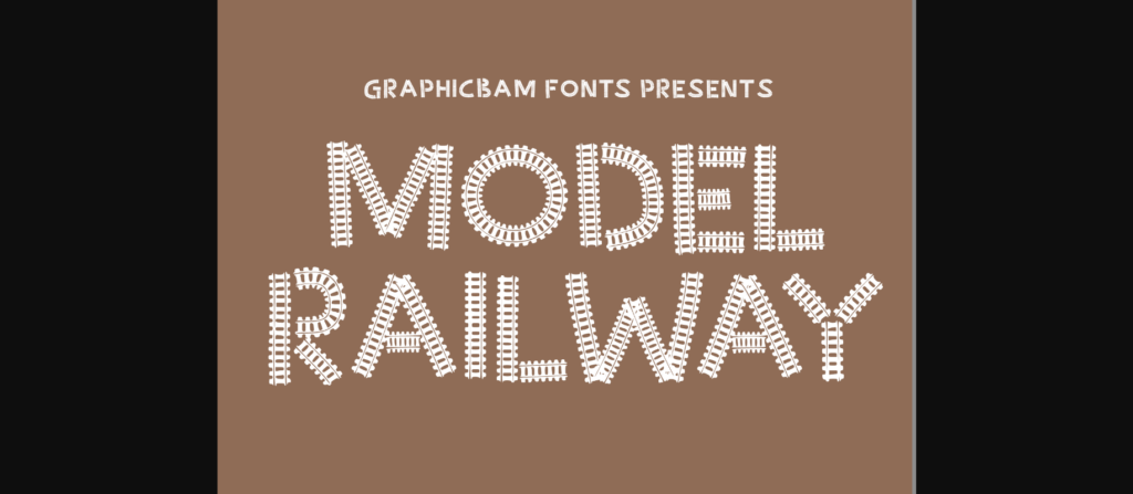 Model Railway Font Poster 3