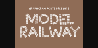 Model Railway Font Poster 1