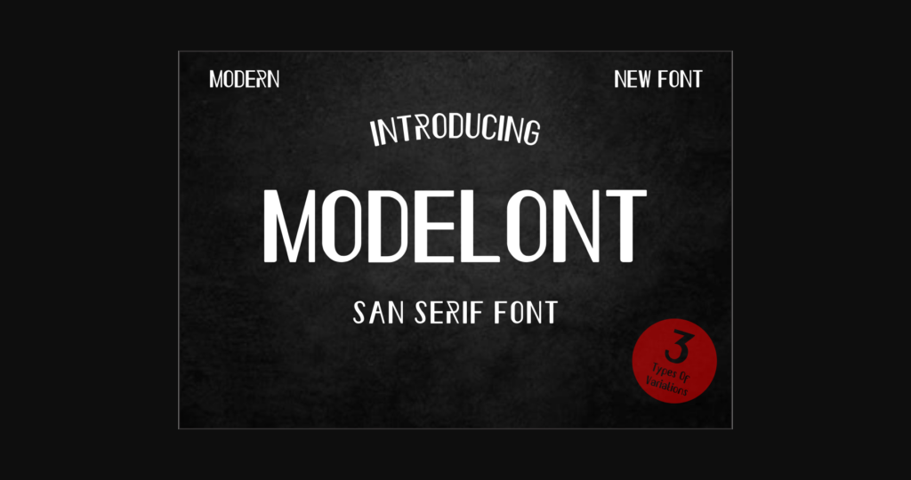 Modelont Font Poster 3