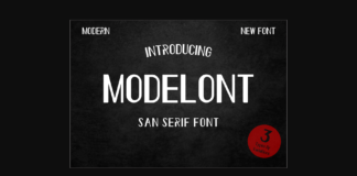 Modelont Font Poster 1