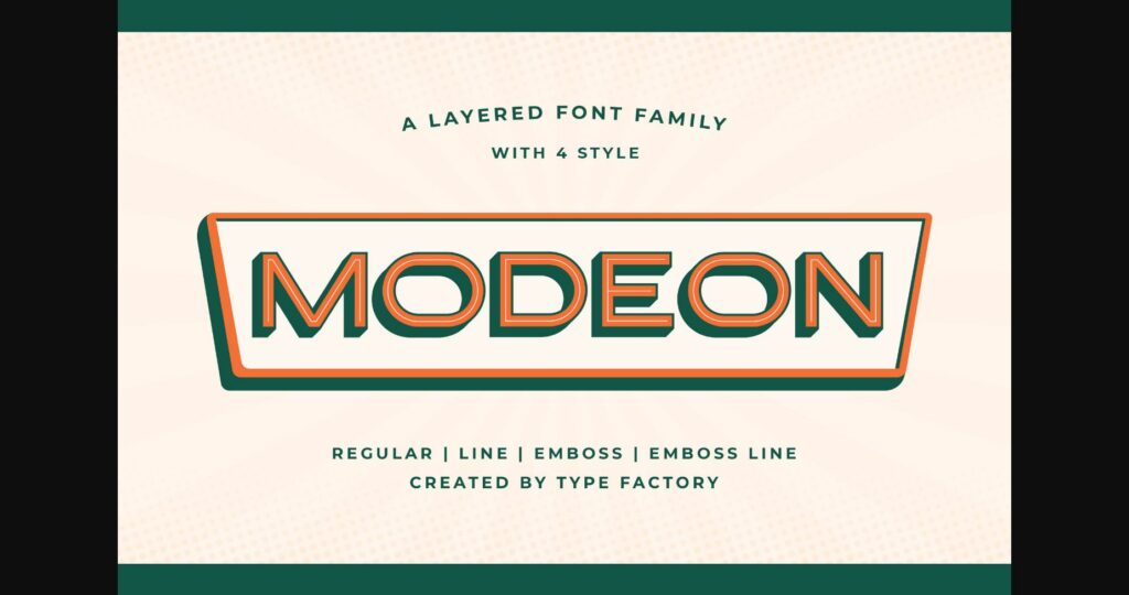 Modeon Font Poster 3