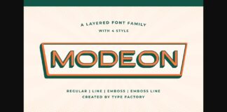 Modeon Font Poster 1