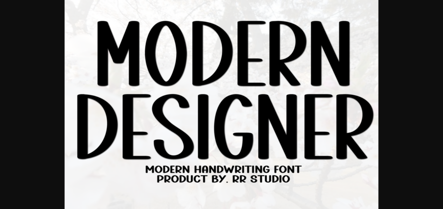 Modern Designer Font Poster 3