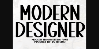 Modern Designer Font Poster 1