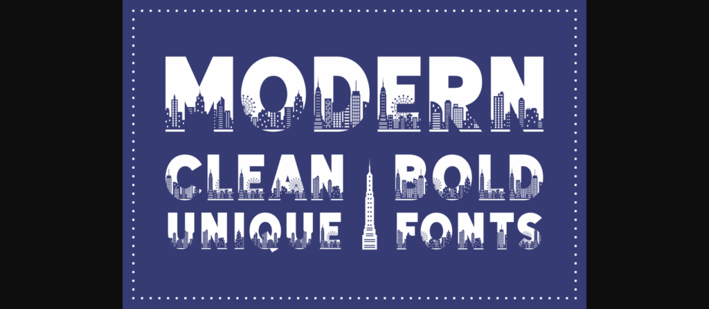 Modern Font Poster 3