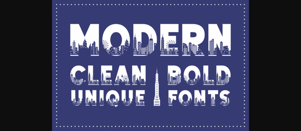 Modern Font Poster 3