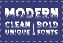 Modern Font Poster 1