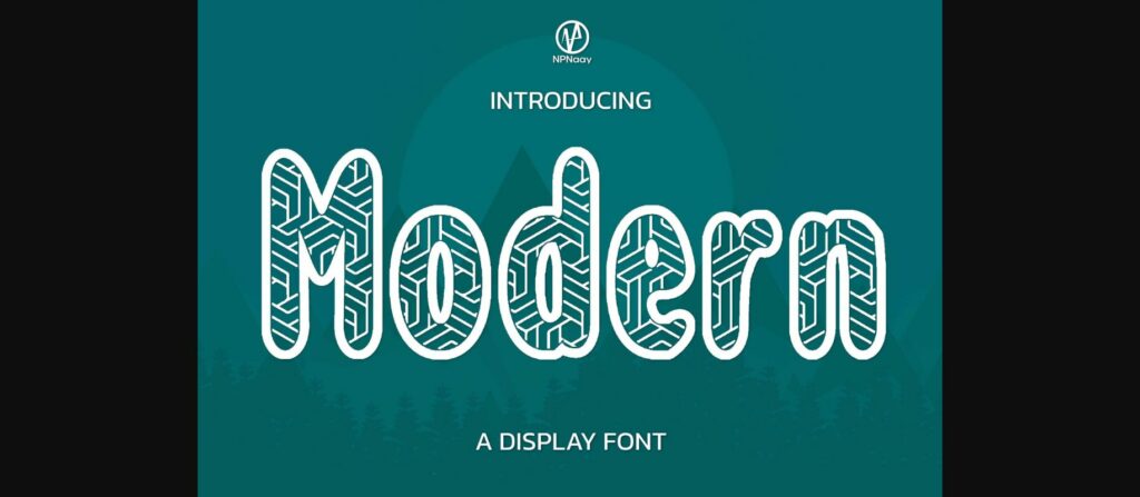 Modern Font Poster 1