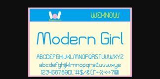 Modern Girl Font Poster 1