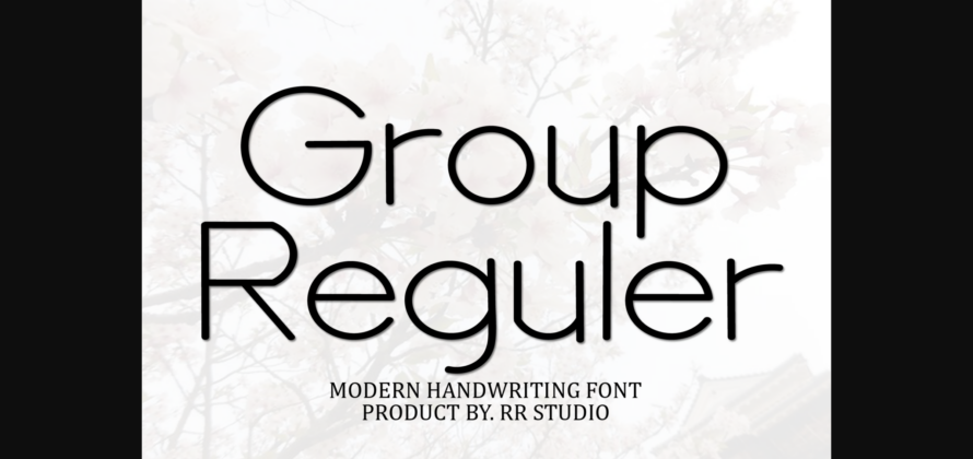 Modern Reguler Font Poster 7